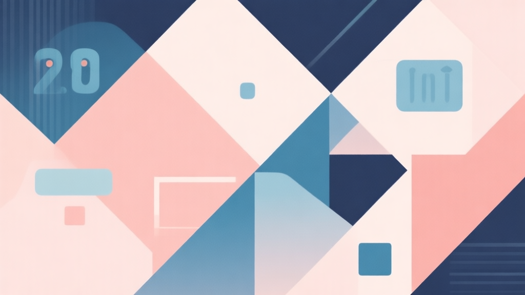 Abstract geometric composition with overlapping shapes representing mistakes and solutions, soft pastel colors, modern minimal style, professional business concept illustration high quality illustration, detailed, 16:9
